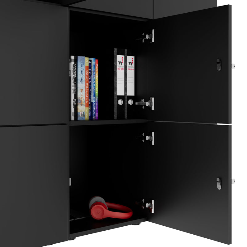 Armoire CHOICE | 1353 x 1836 mm, 12 casiers, anthracite - 5 Main Image