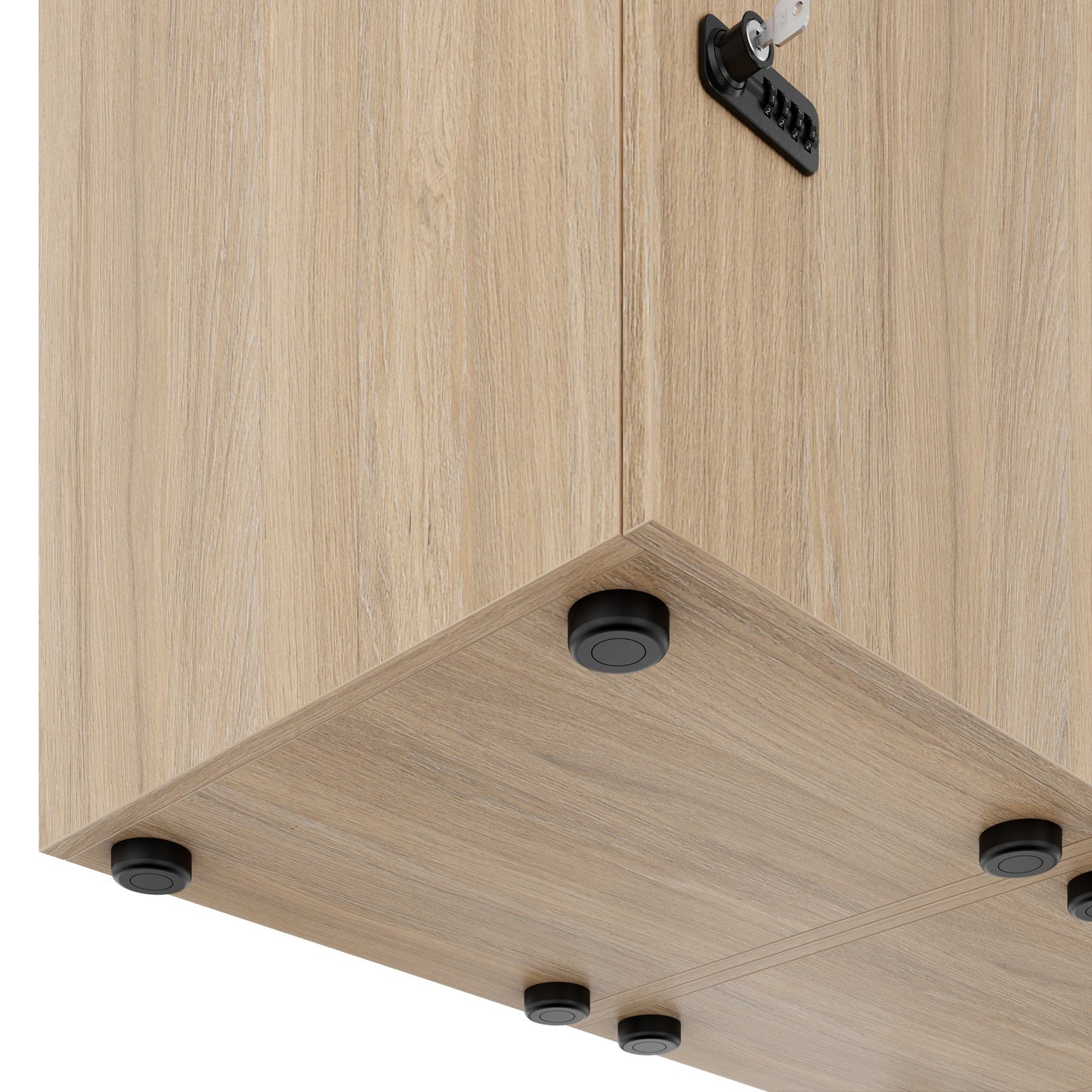 CHOICE Spind | 1353 x 1836 mm, 12 Schließfächer, Bernsteineiche