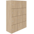 CHOICE locker | 1353 x 1836 mm, 12 lockers, amber oak - 3 Thumbnail Image