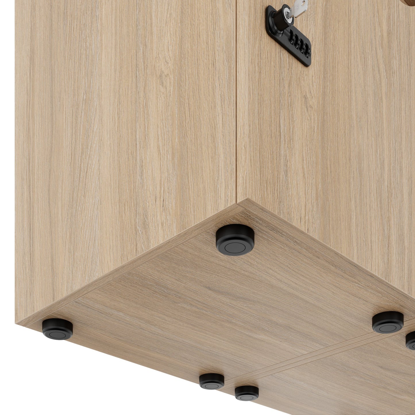 CHOICE Spind | 1353 x 1836 mm, 12 Schließfächer, Bernsteineiche