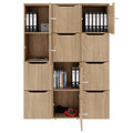 CHOICE locker | 1353 x 1836 mm, 12 lockers, amber oak - 4 Thumbnail Image
