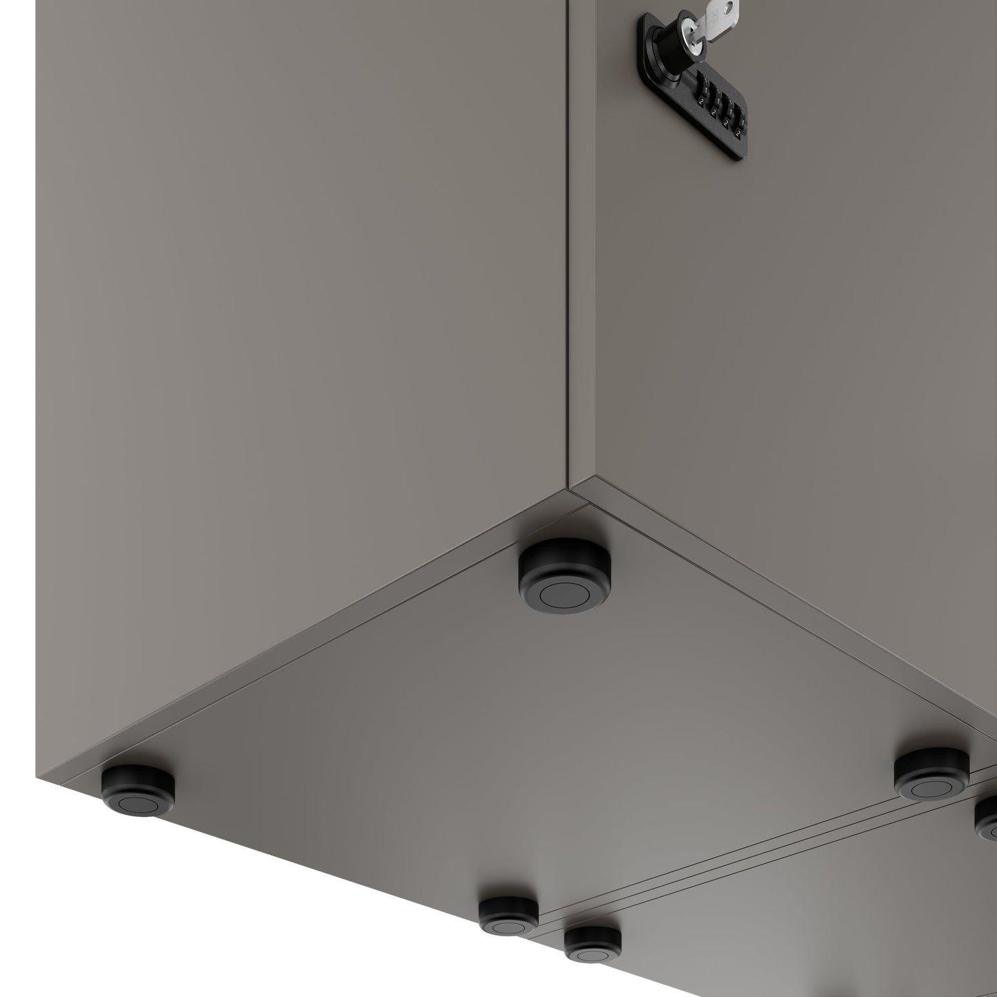 CHOICE Spind | 1353 x 1836 mm, 12 Schließfächer, Cubanitgrau