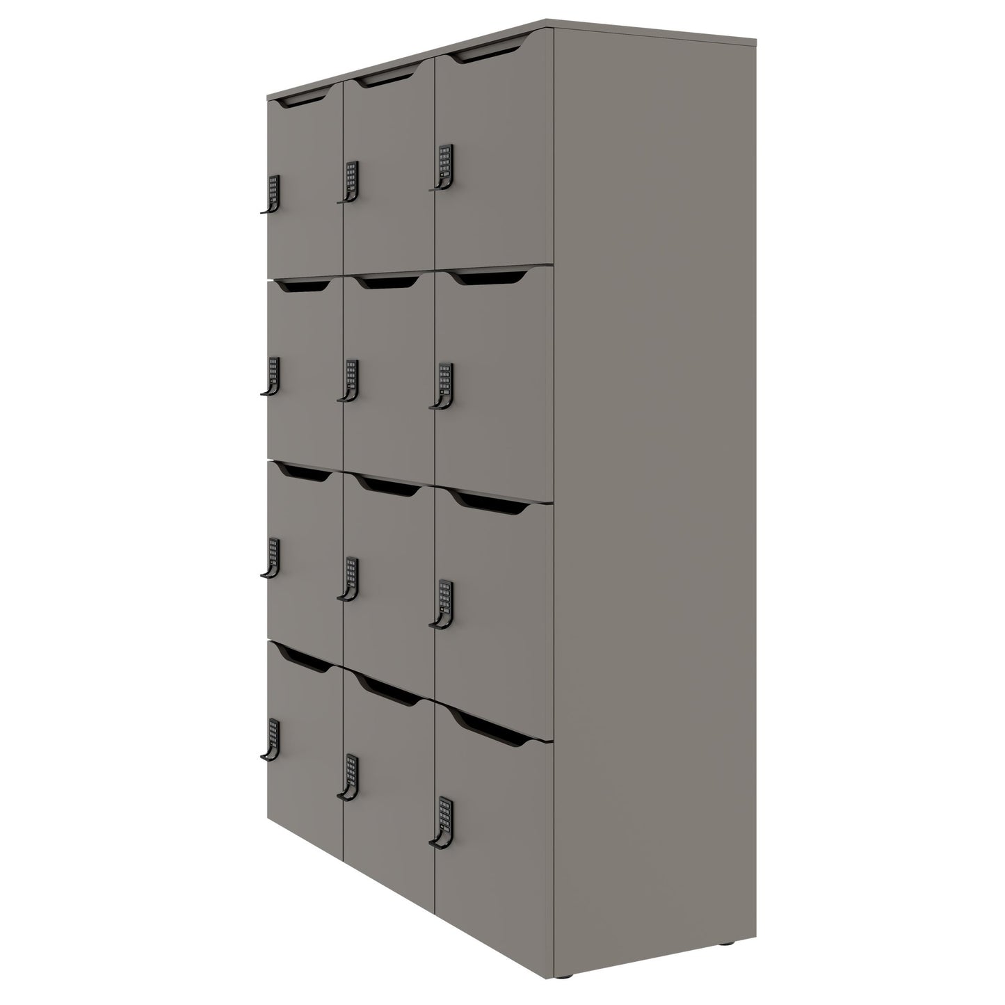 CHOICE Spind | 1353 x 1836 mm, 12 Schließfächer, Cubanitgrau