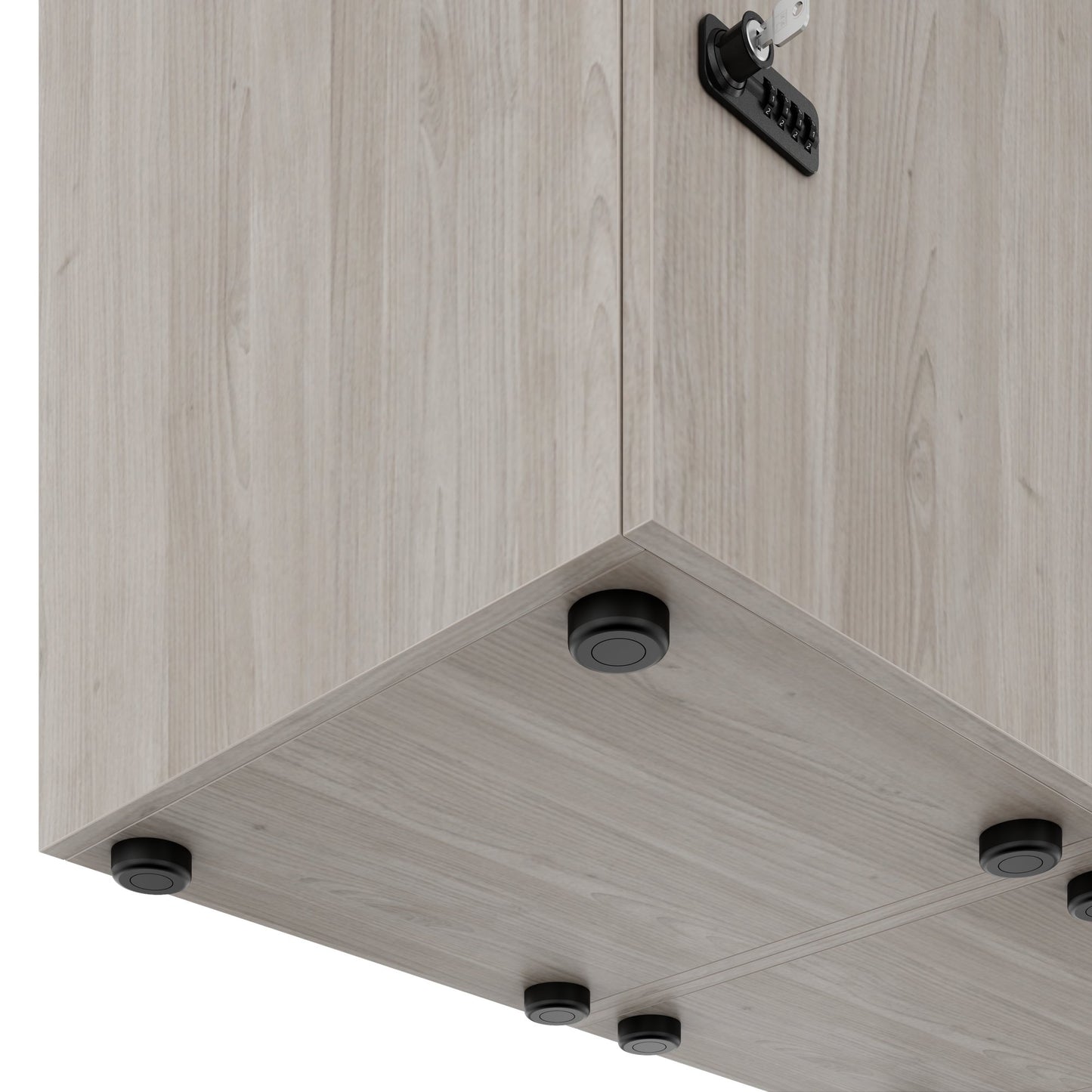 CHOICE Spind | 1353 x 1836 mm, 12 Schließfächer, Nordeiche grau