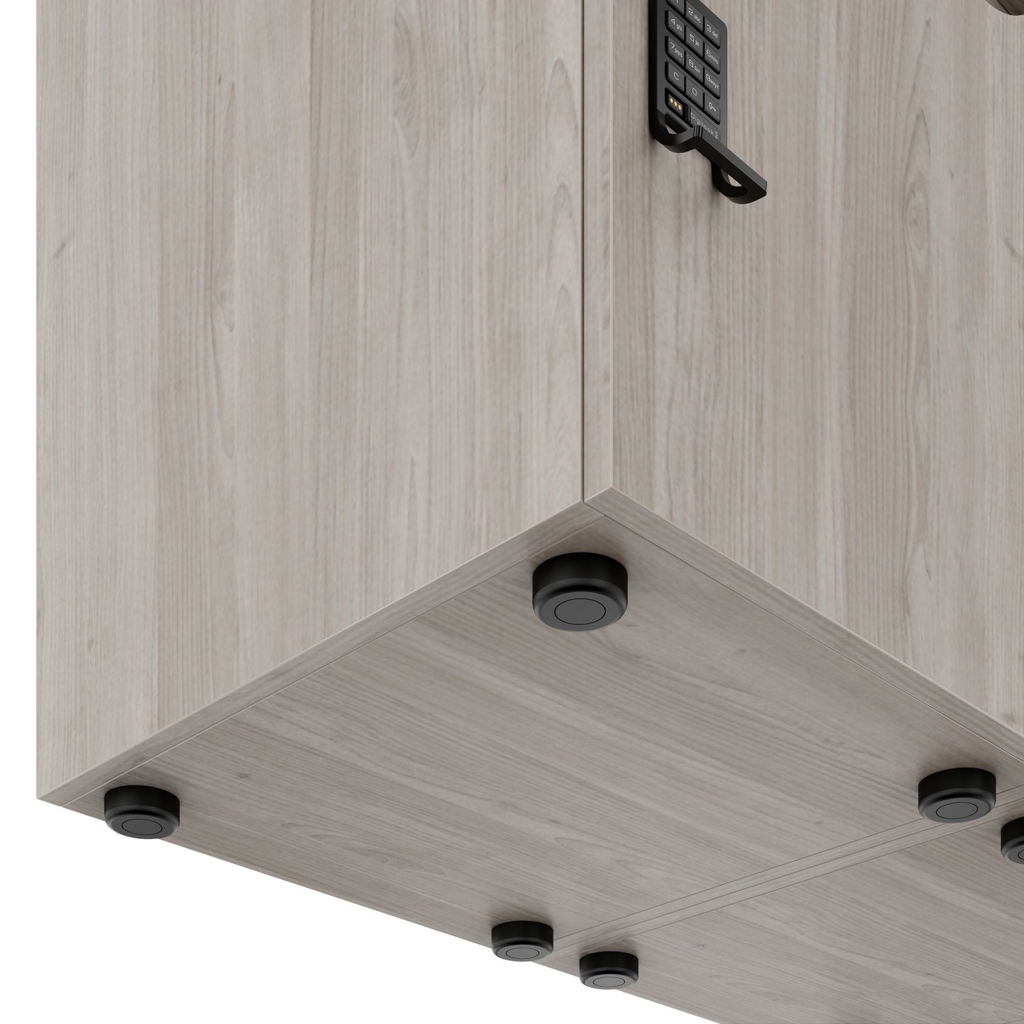 CHOICE Spind | 1353 x 1836 mm, 12 Schließfächer, Nordeiche grau