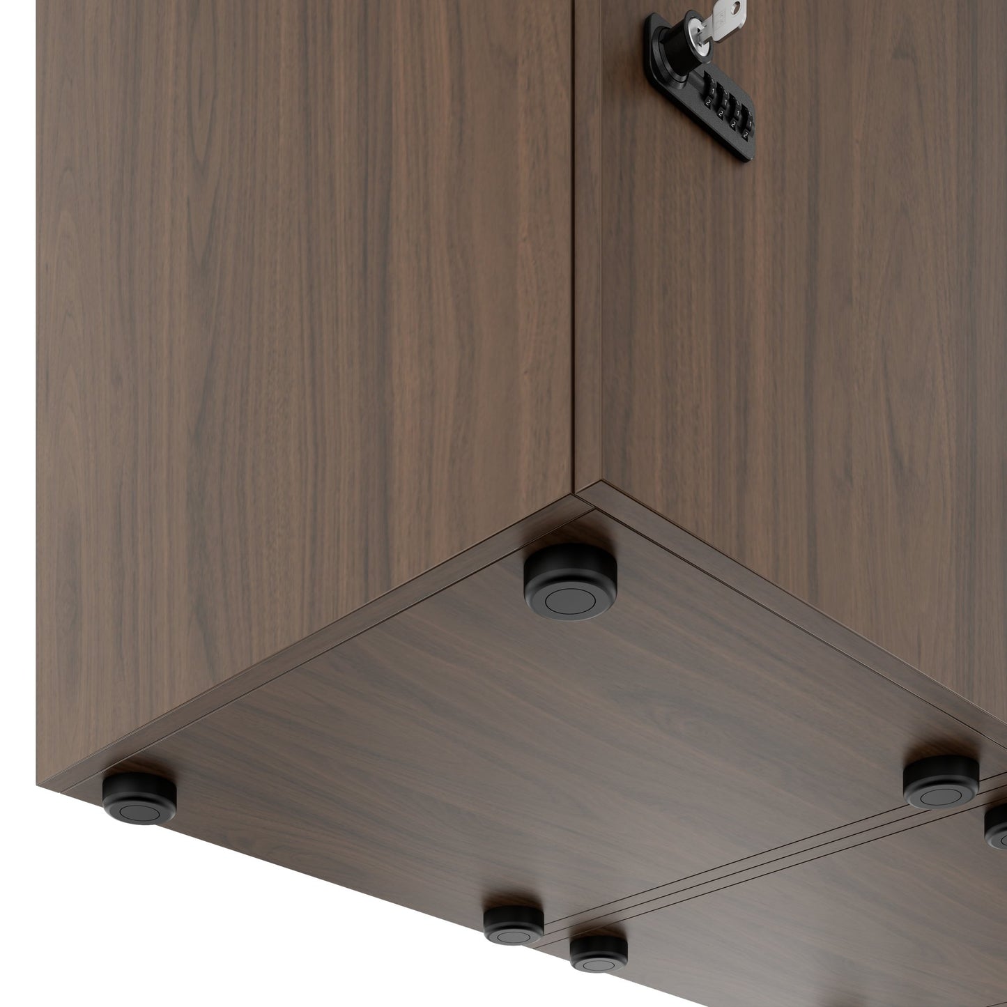 CHOICE Spind | 1353 x 1836 mm, 12 Schließfächer, Nussbaum