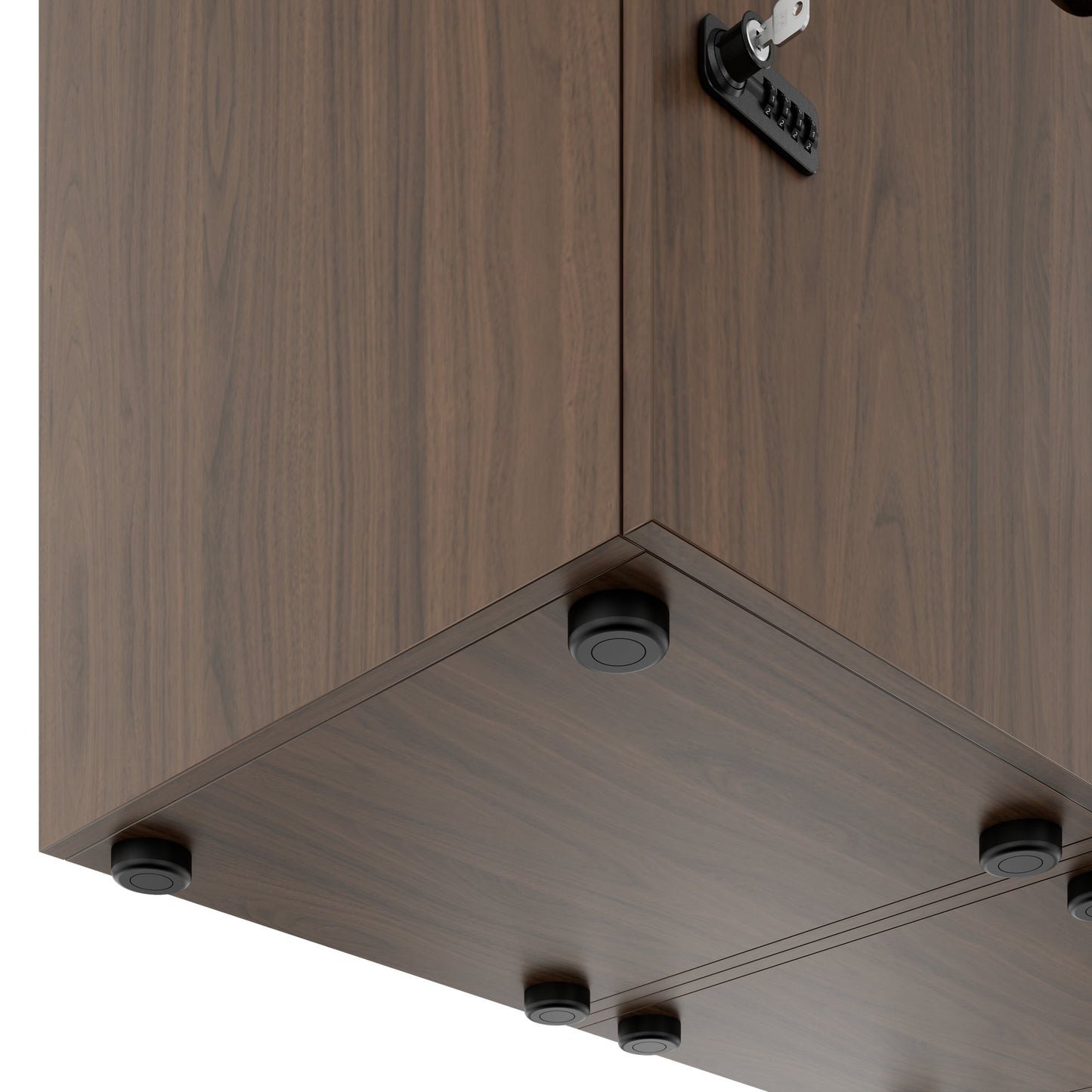 CHOICE Spind | 1353 x 1836 mm, 12 Schließfächer, Nussbaum