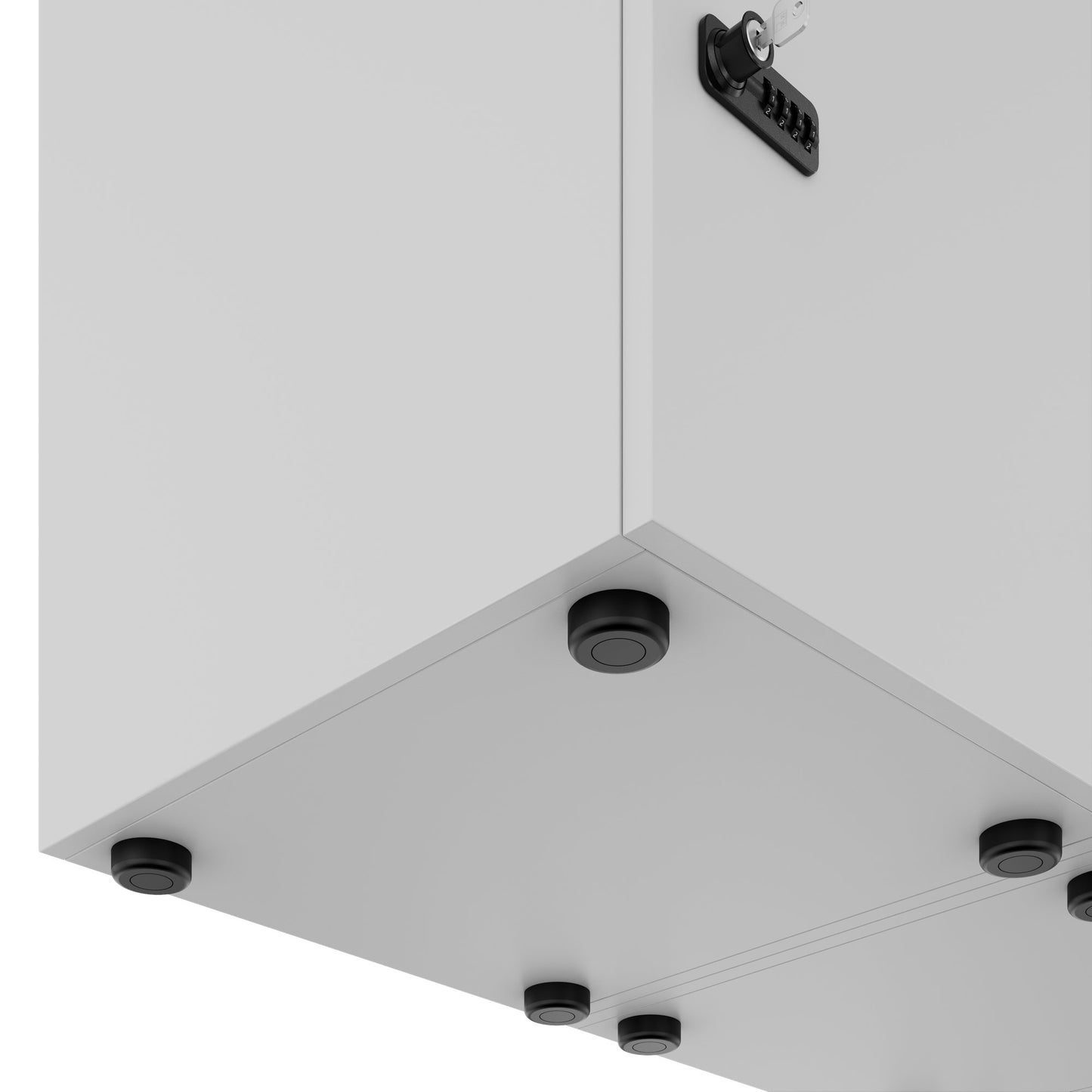 CHOICE Spind | 1353 x 1836 mm, 12 Schließfächer, Perlgrau