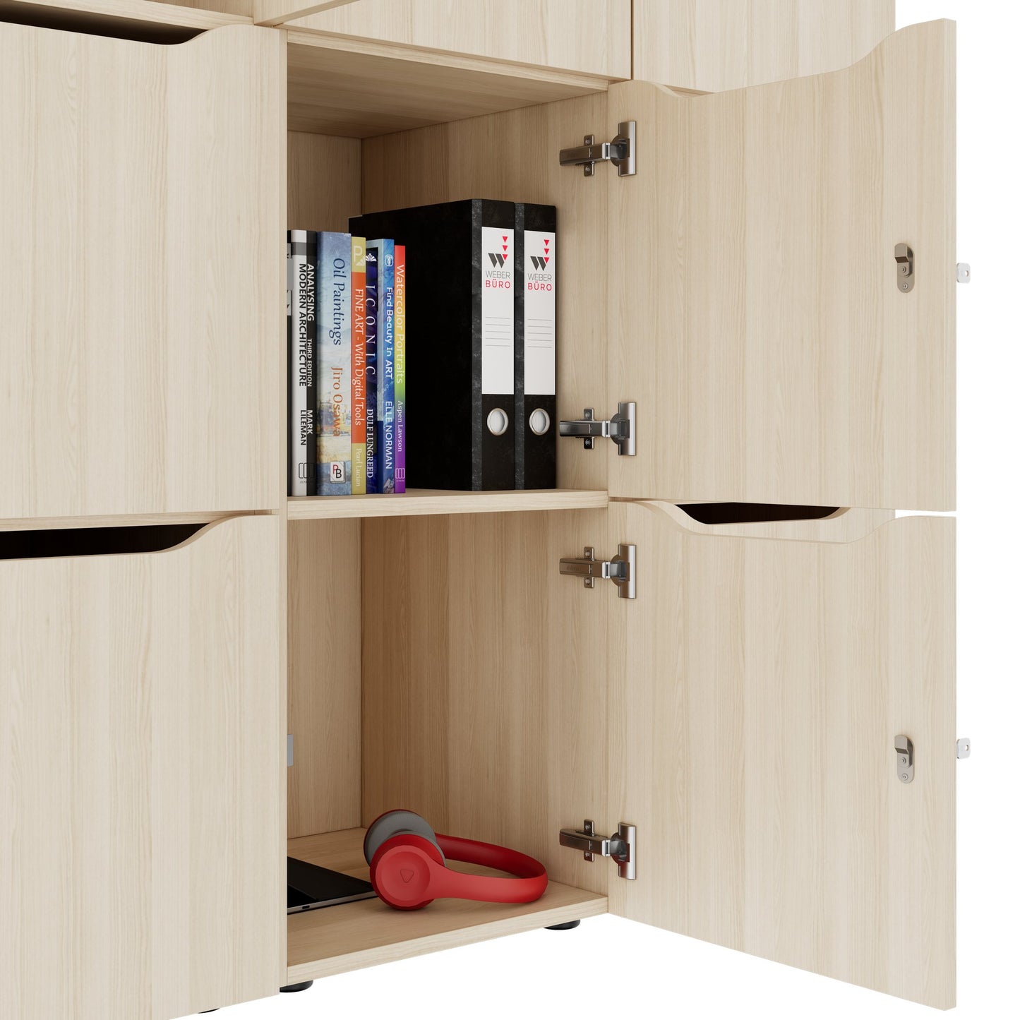 CHOICE Spind | 1353 x 1836 mm, 12 Schließfächer, Sandesche