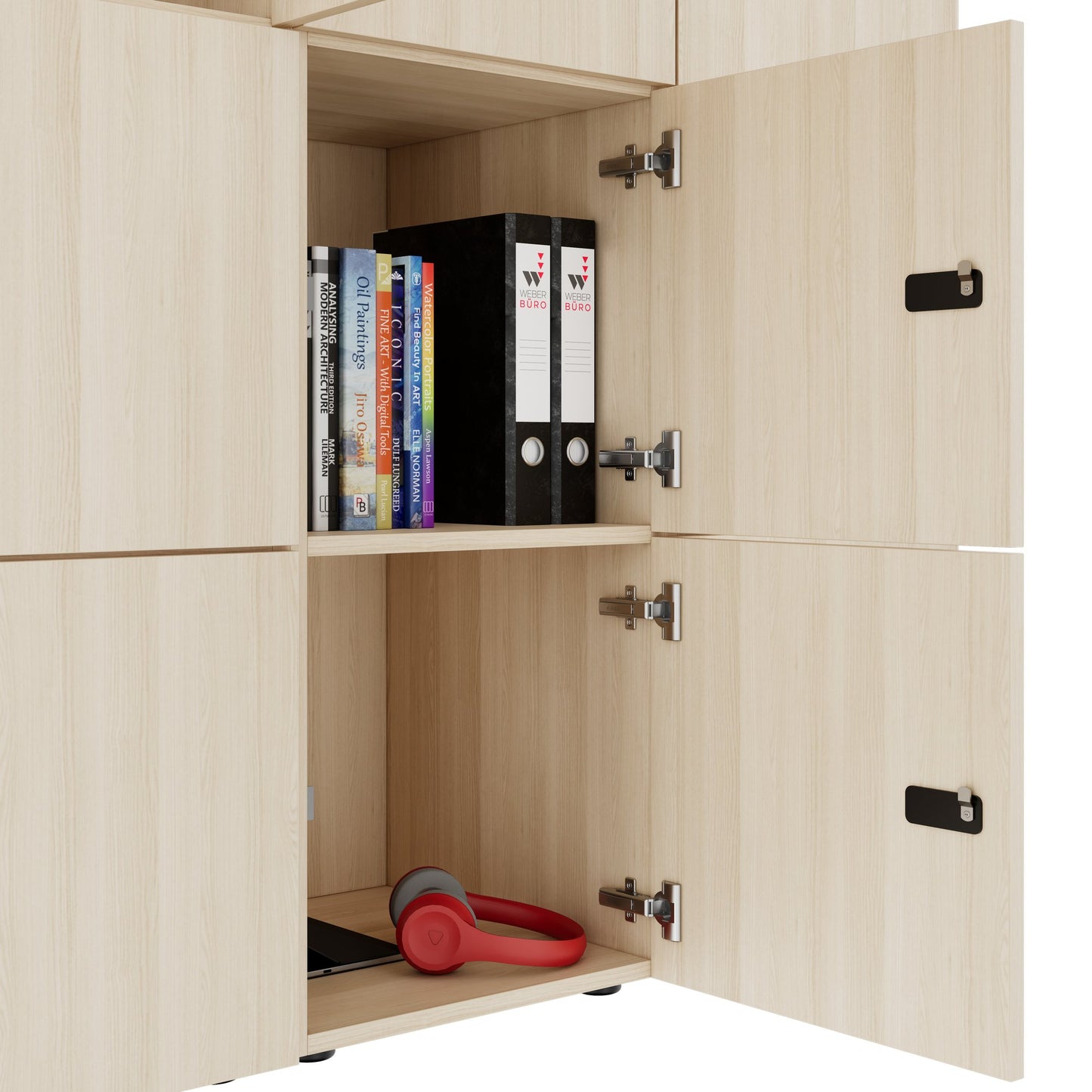 CHOICE Spind | 1353 x 1836 mm, 12 Schließfächer, Sandesche