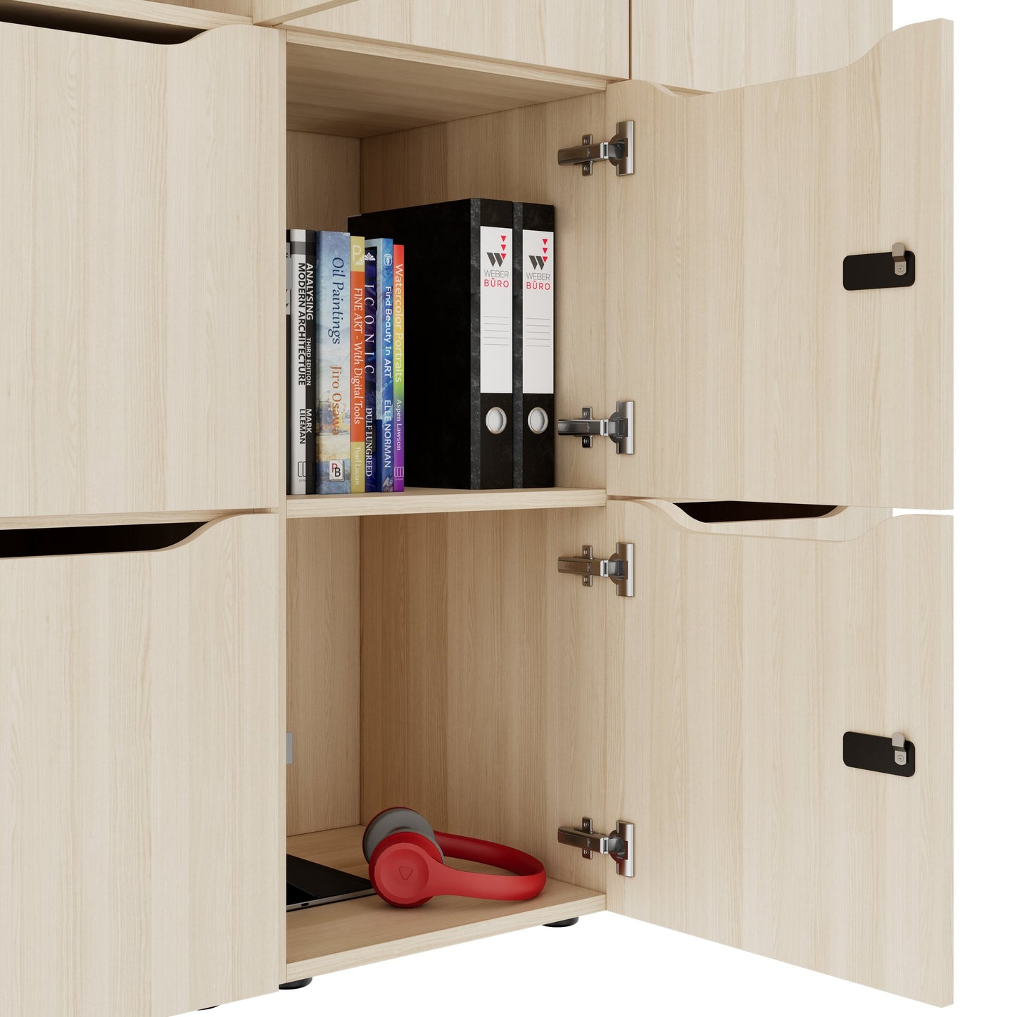 CHOICE Spind | 1353 x 1836 mm, 12 Schließfächer, Sandesche