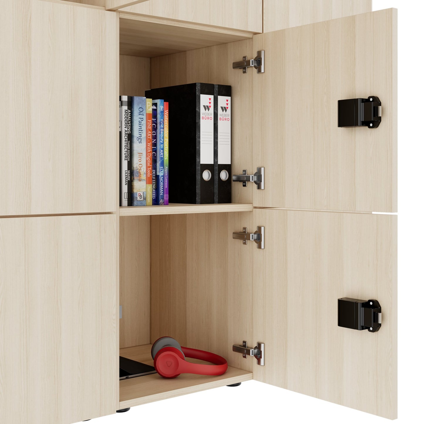 CHOICE Spind | 1353 x 1836 mm, 12 Schließfächer, Sandesche