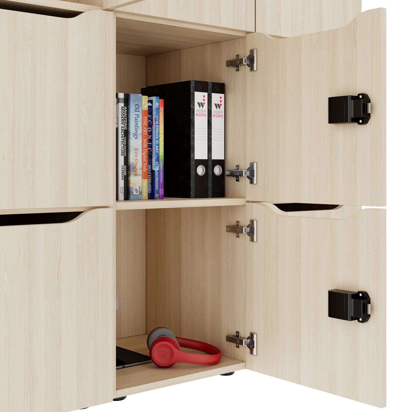 CHOICE Spind | 1353 x 1836 mm, 12 Schließfächer, Sandesche