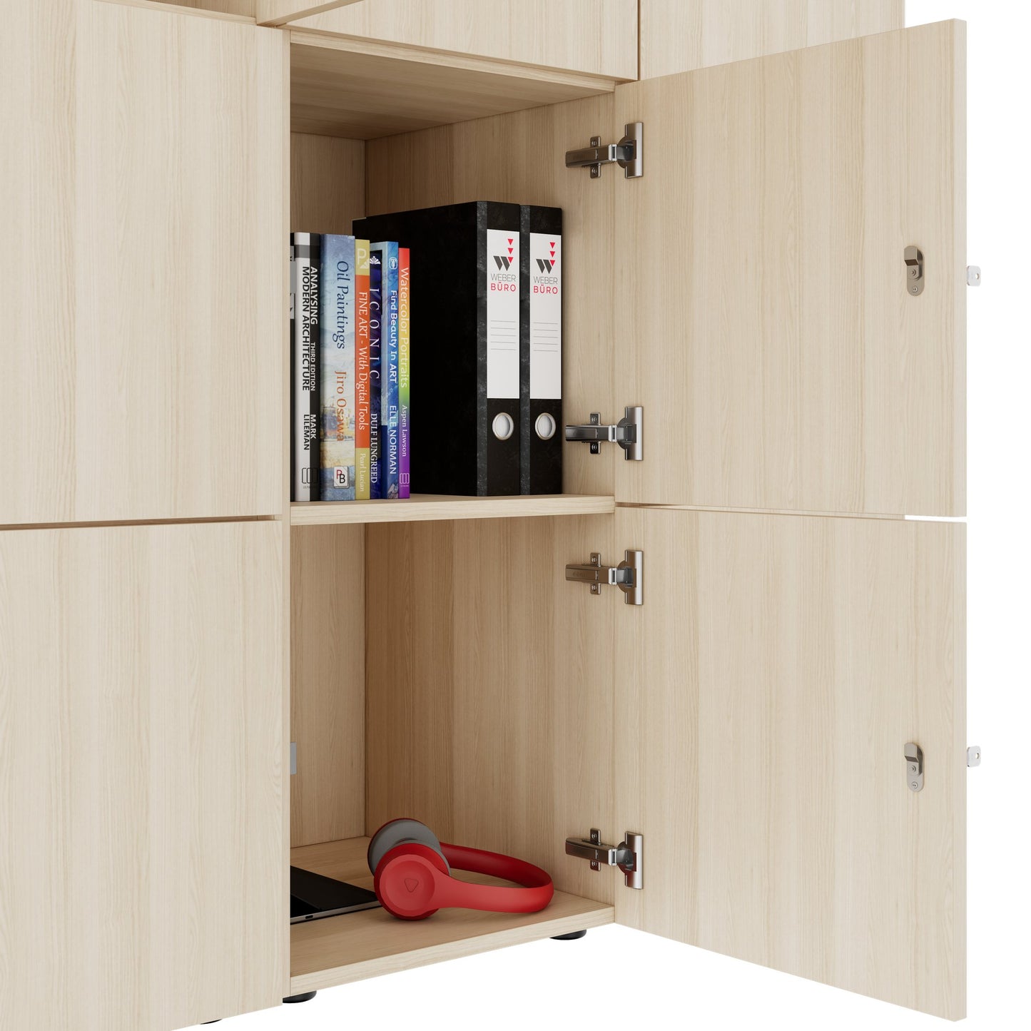 CHOICE Spind | 1353 x 1836 mm, 12 Schließfächer, Sandesche