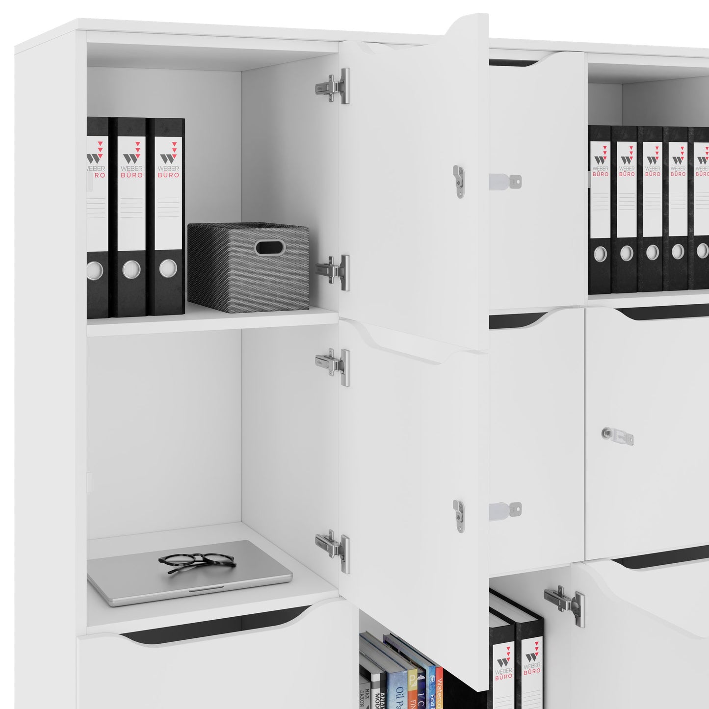 CHOICE Locker | 1353 x 1836 mm, 12 lockers, white