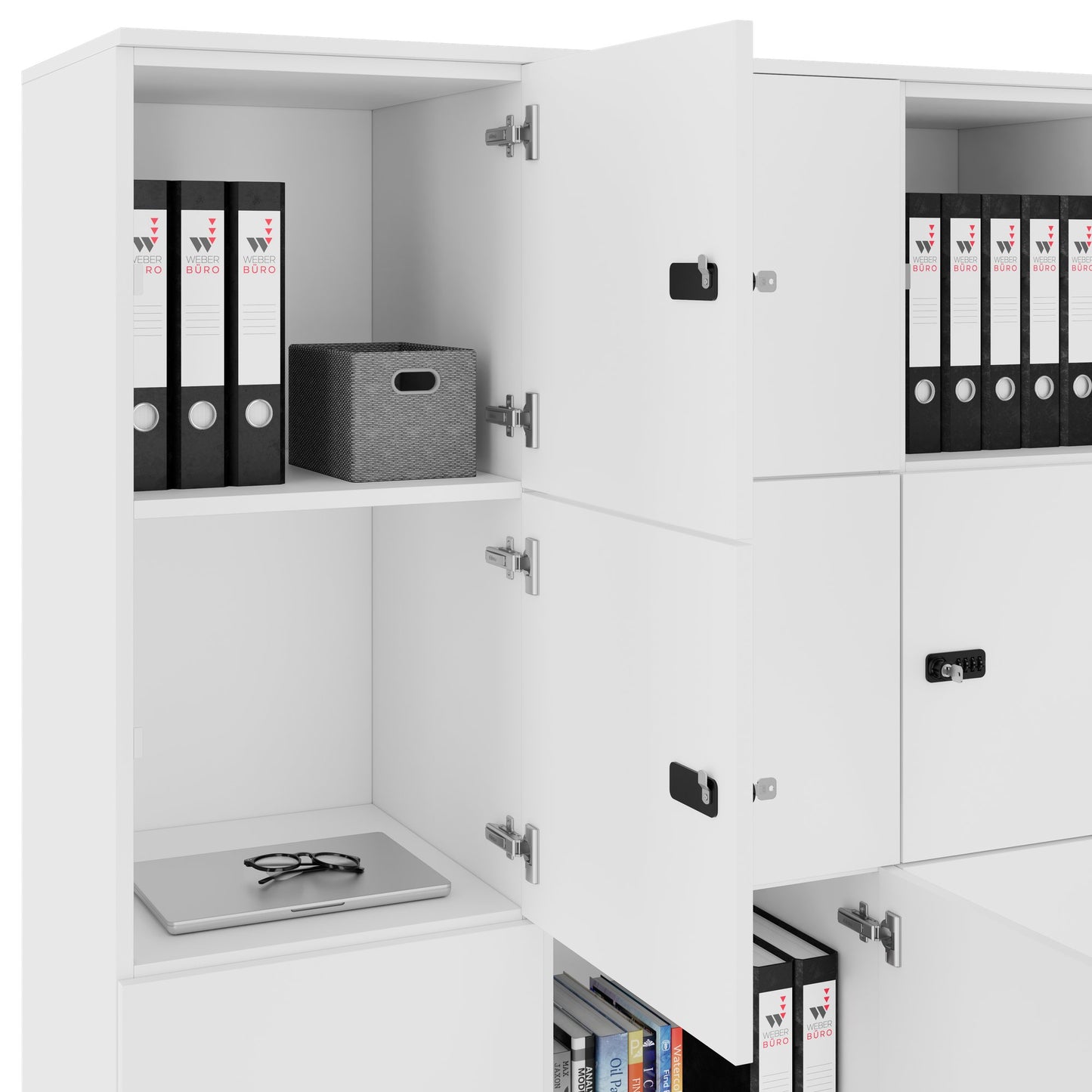 CHOICE Locker | 1353 x 1836 mm, 12 lockers, white