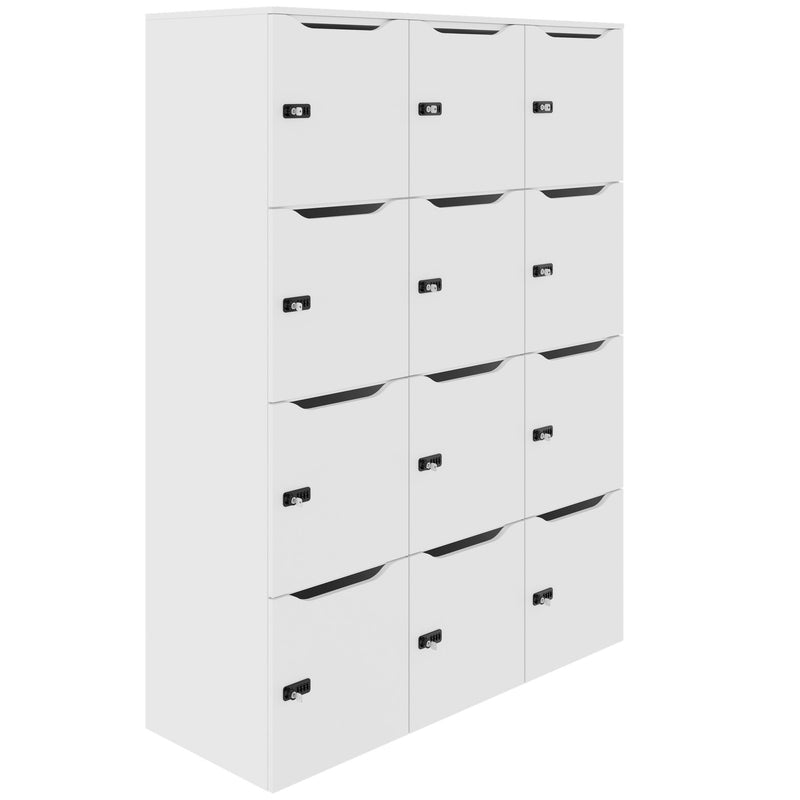 Armoire CHOICE | 1353 x 1836 mm, 12 casiers, blanc - 1 Main Image