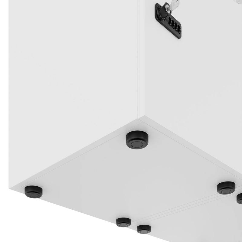 Armoire CHOICE | 1353 x 1836 mm, 12 casiers, blanc - 6 Main Image