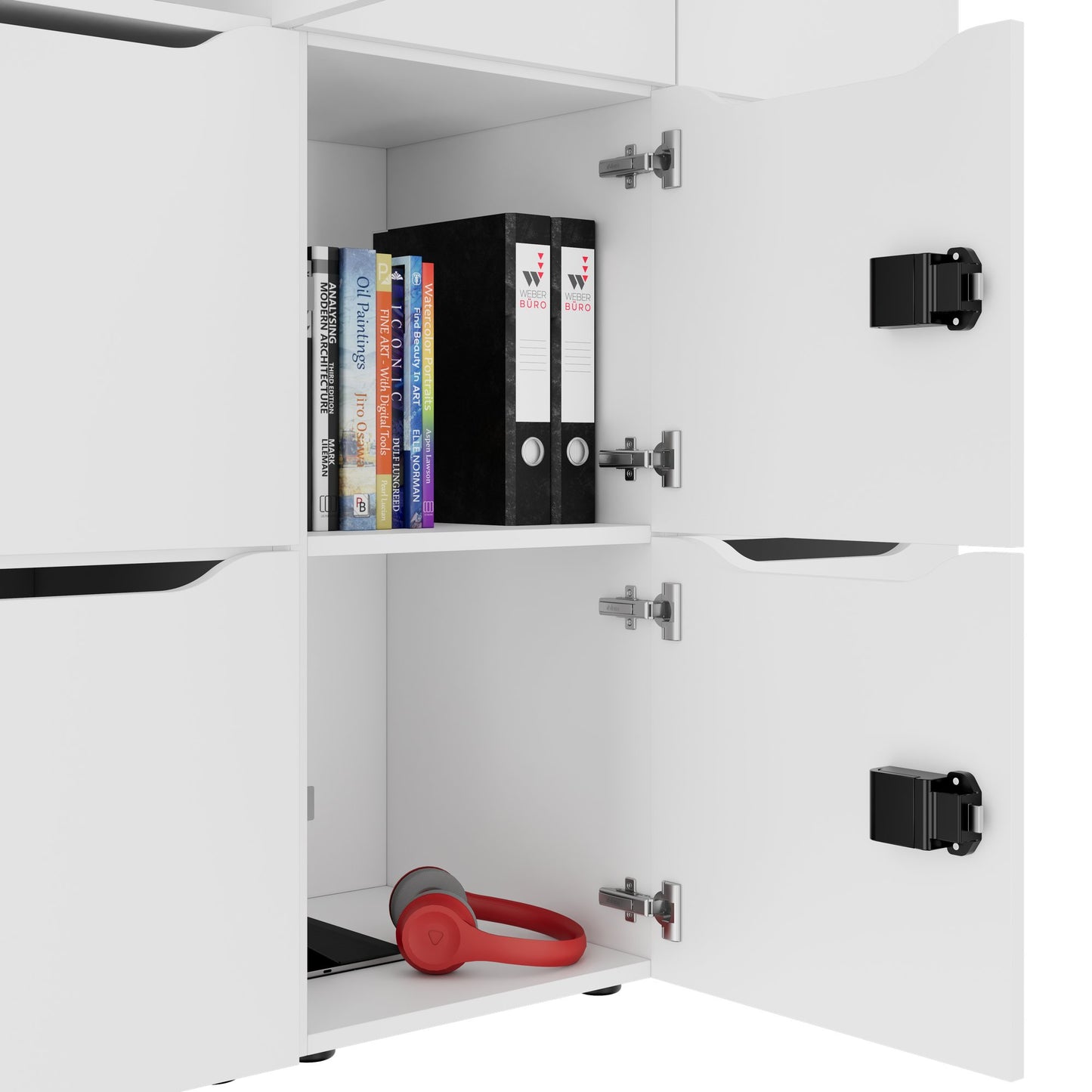 CHOICE Locker | 1353 x 1836 mm, 12 lockers, white