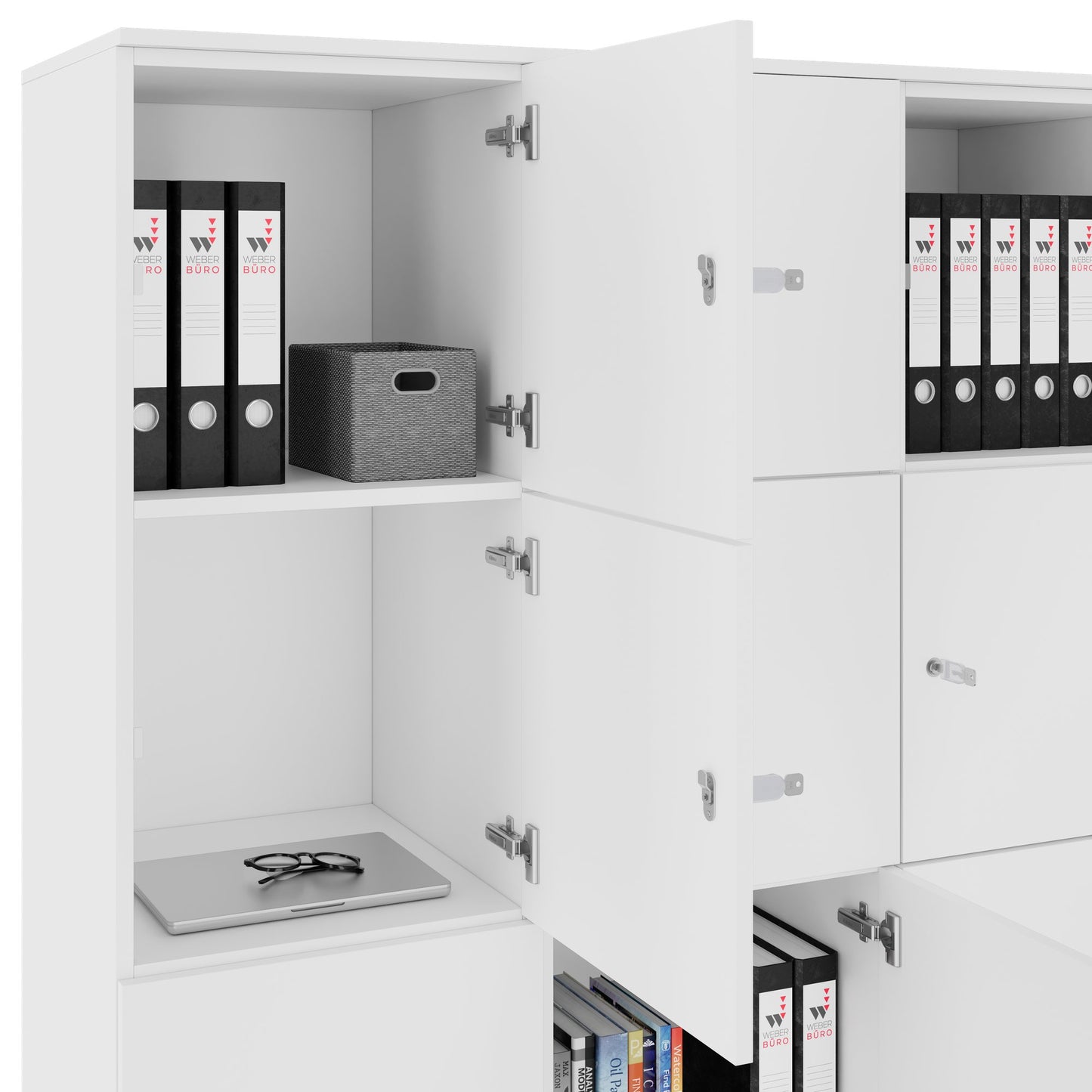 CHOICE Locker | 1353 x 1836 mm, 12 lockers, white