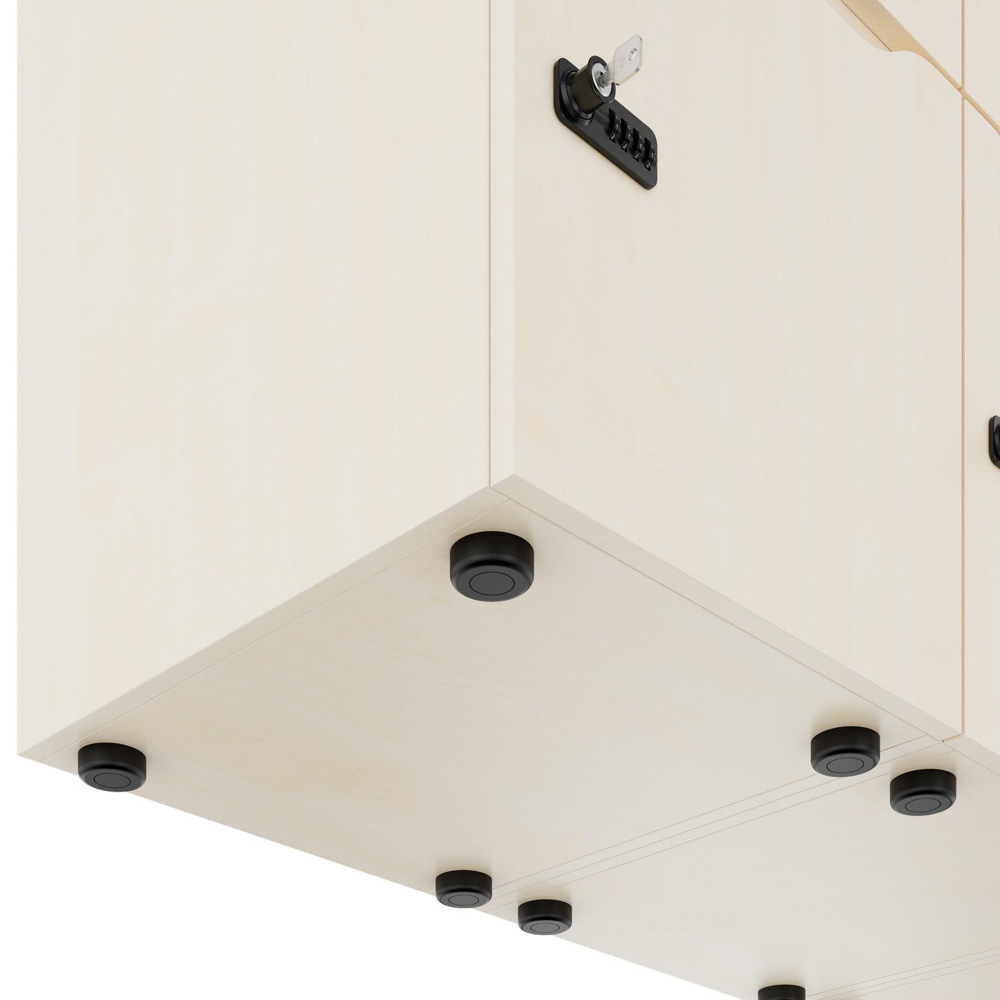 CHOICE Spind | 1800 x 1704 mm, 12 Schliessfächer, Blumenkästen, Ahorn