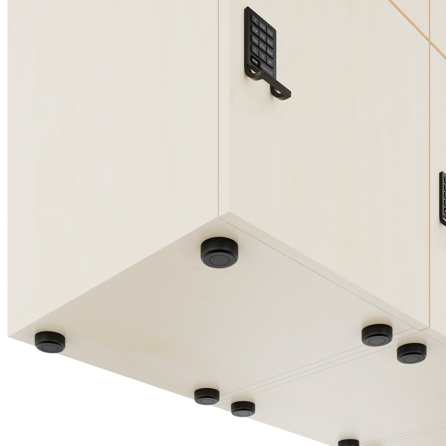 CHOICE Spind | 1800 x 1704 mm, 12 Schliessfächer, Blumenkästen, Ahorn