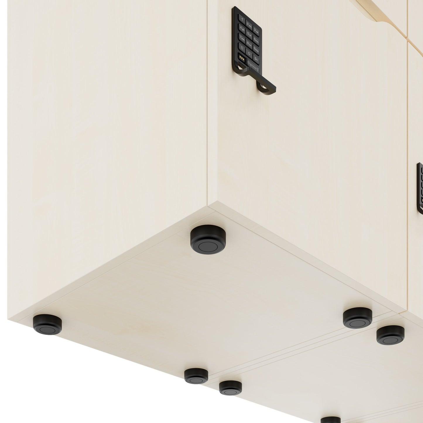 CHOICE Spind | 1800 x 1704 mm, 12 Schliessfächer, Blumenkästen, Ahorn