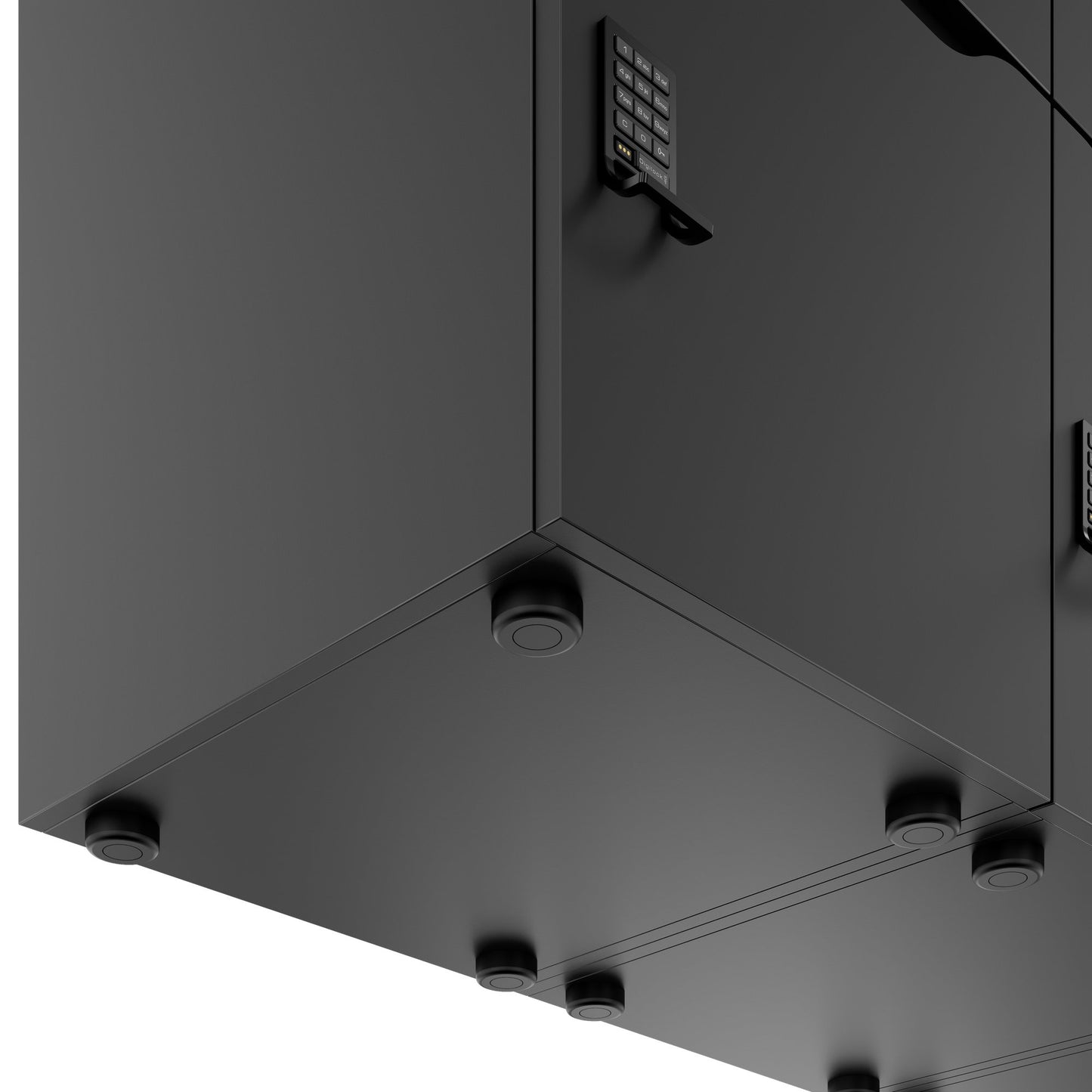 CHOICE Spind | 1800 x 1704 mm, 12 Schliessfächer, Blumenkästen, Anthrazit