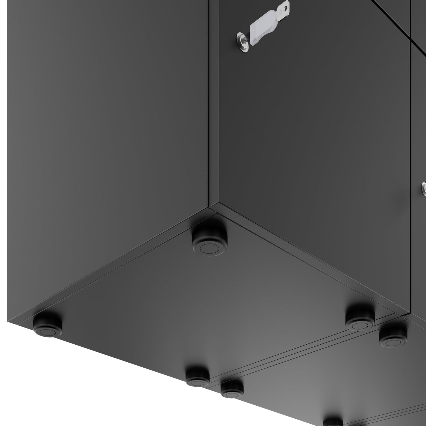 CHOICE Spind | 1800 x 1704 mm, 12 Schliessfächer, Blumenkästen, Anthrazit