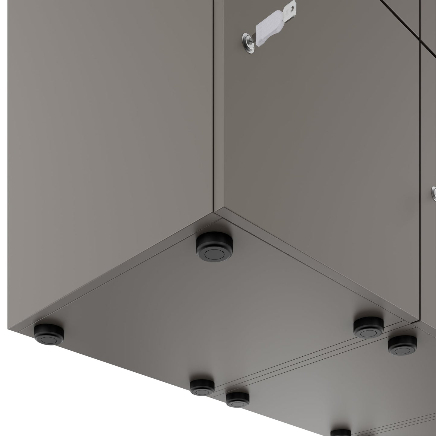 CHOICE Spind | 1800 x 1704 mm, 12 Schließfächer, Blumenkästen, Cubanitgrau