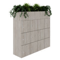 CHOICE Spind | 1800 x 1704 mm, 12 Schließfächer, Blumenkästen, Nordeiche grau - 3 Thumbnail Image