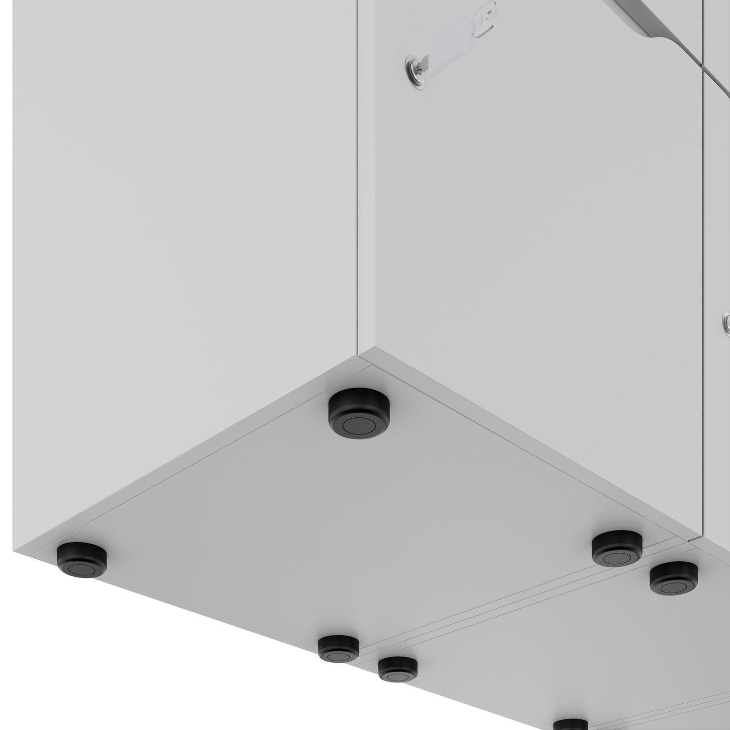 CHOICE Spind | 1800 x 1704 mm, 12 Schliessfächer, Blumenkästen, Perlgrau