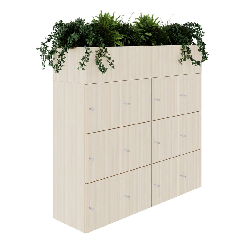 CHOICE Spind | 1800 x 1704 mm, 12 Schließfächer, Blumenkästen, Sandesche - 3 Main Image