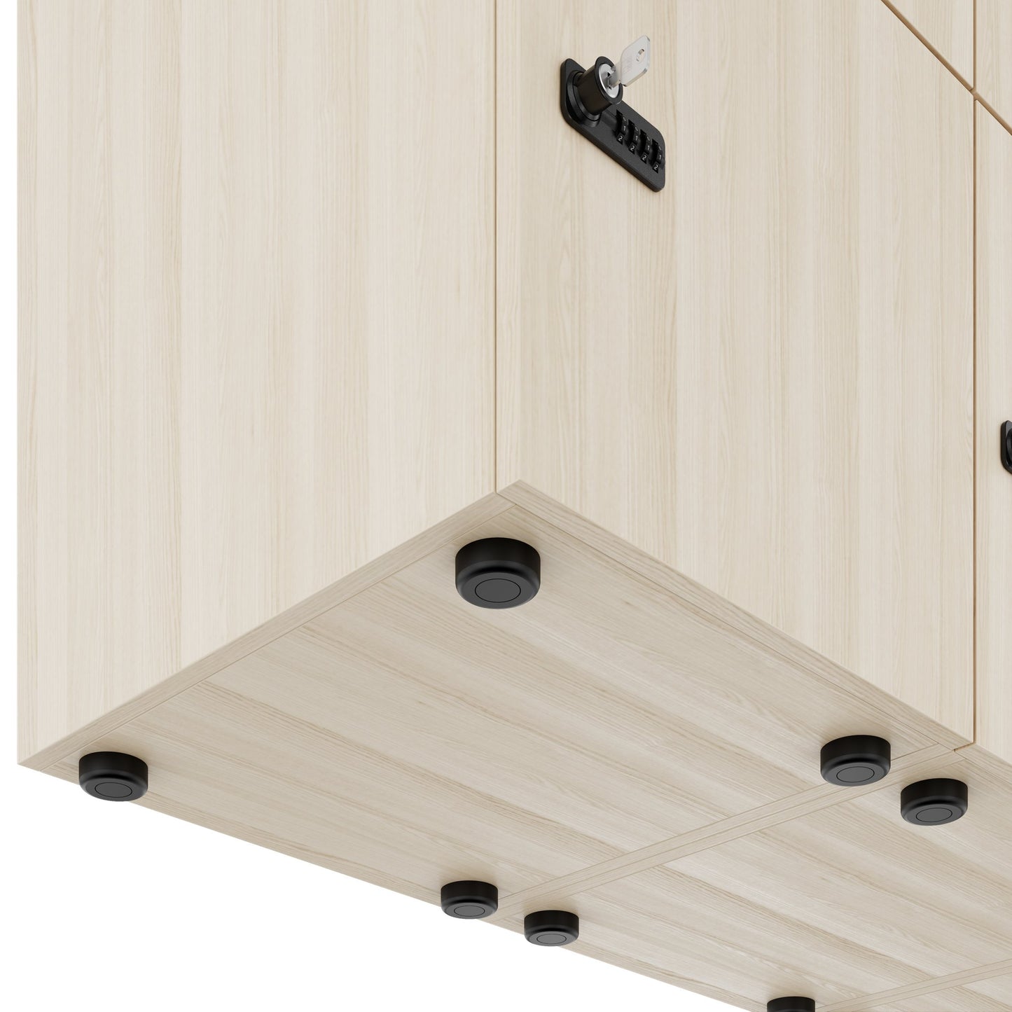 CHOICE Spind | 1800 x 1704 mm, 12 Schliessfächer, Blumenkästen, Sandesche