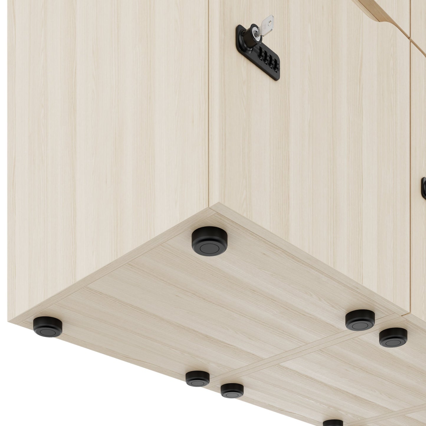 CHOICE Spind | 1800 x 1704 mm, 12 Schliessfächer, Blumenkästen, Sandesche