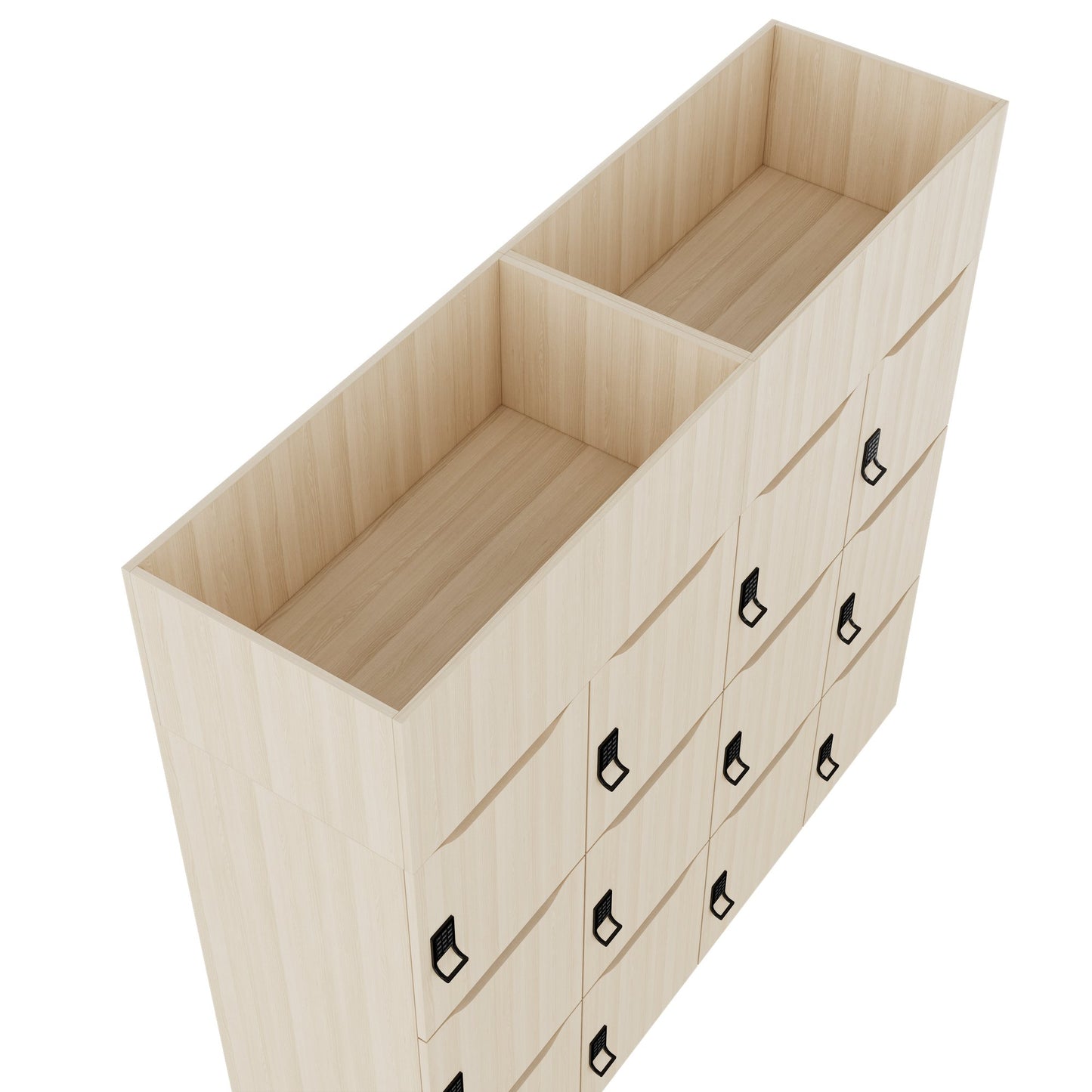 CHOICE Spind | 1800 x 1704 mm, 12 Schliessfächer, Blumenkästen, Sandesche