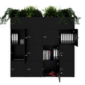 CHOICE Spind | 1800 x 1704 mm, 12 Schließfächer, Blumenkästen, Schwarz - 5 Thumbnail Image