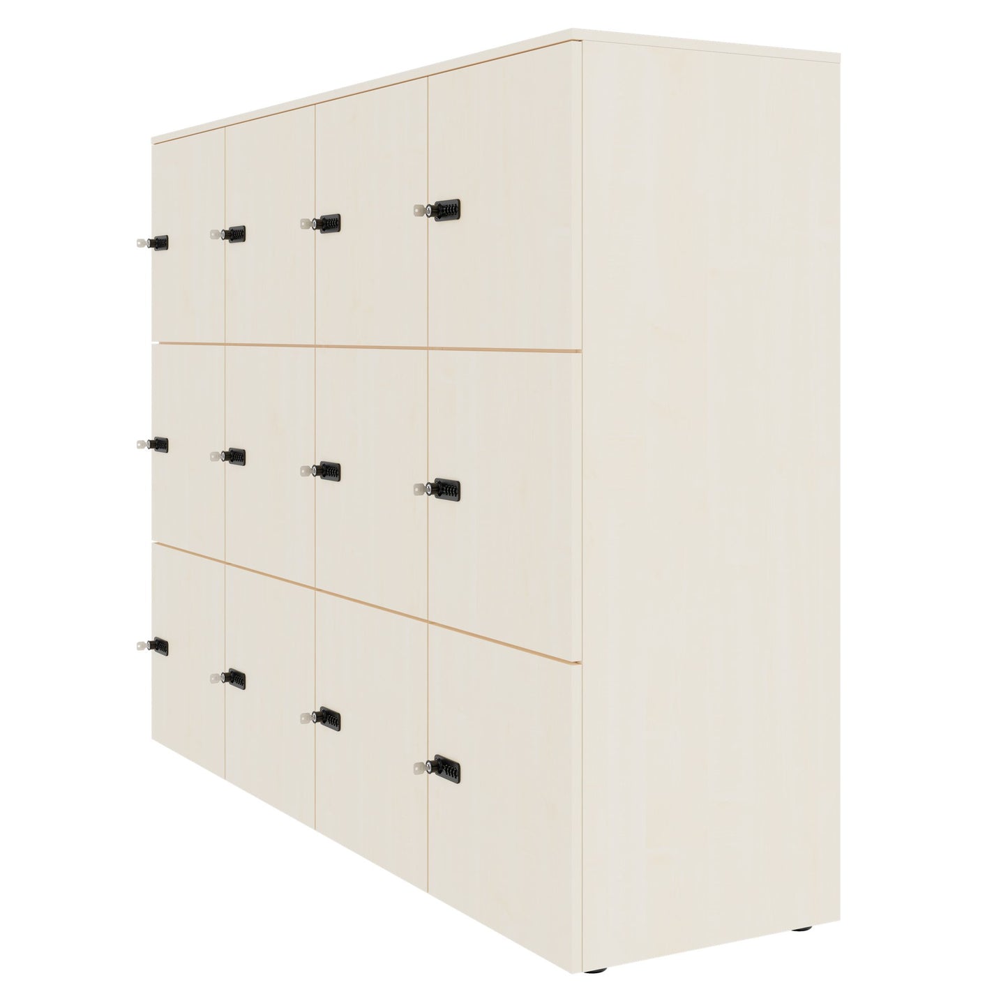 CHOICE Spind | 1804 x 1386 mm, 12 Schließfächer, Ahorn