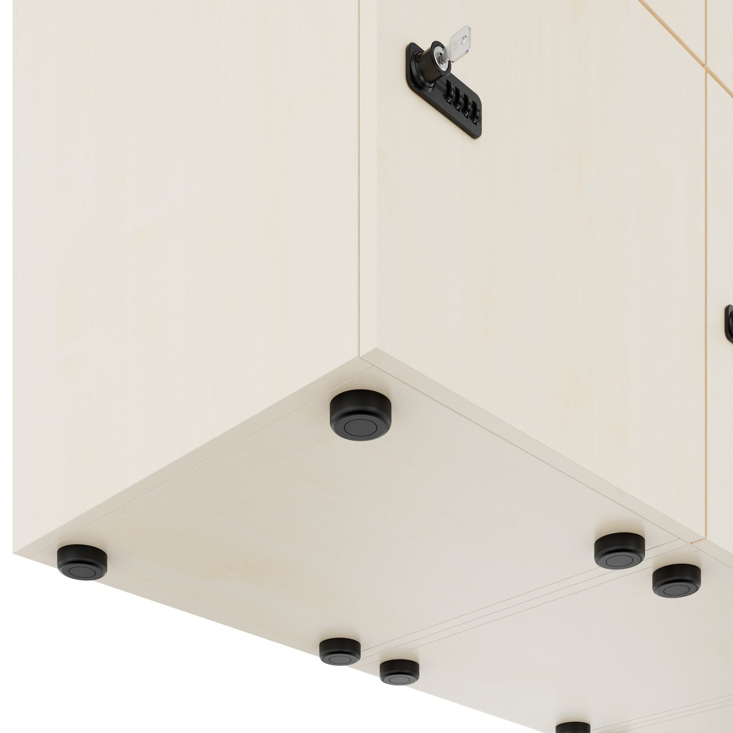 CHOICE Spind | 1804 x 1386 mm, 12 Schließfächer, Ahorn