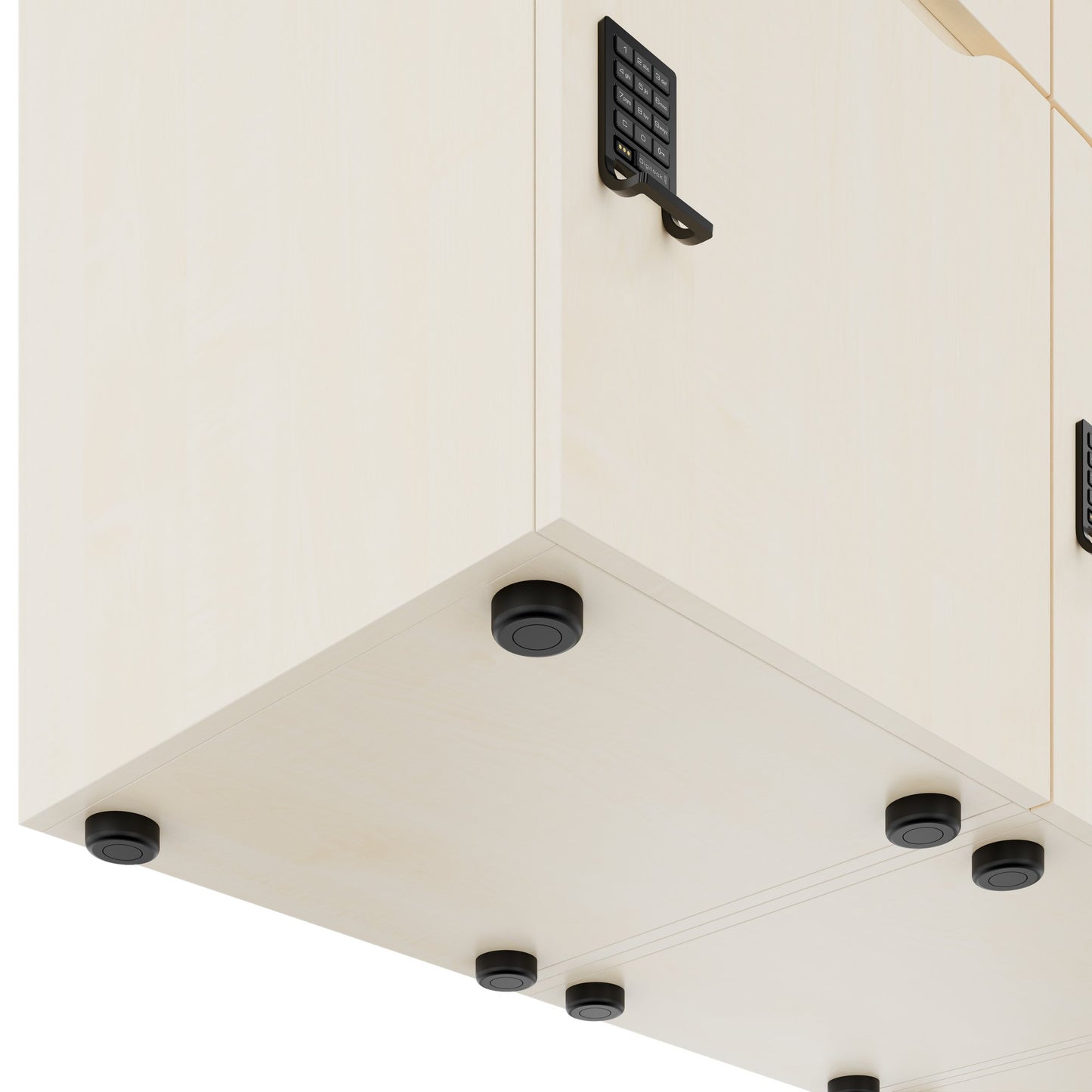 CHOICE Spind | 1804 x 1386 mm, 12 Schließfächer, Ahorn