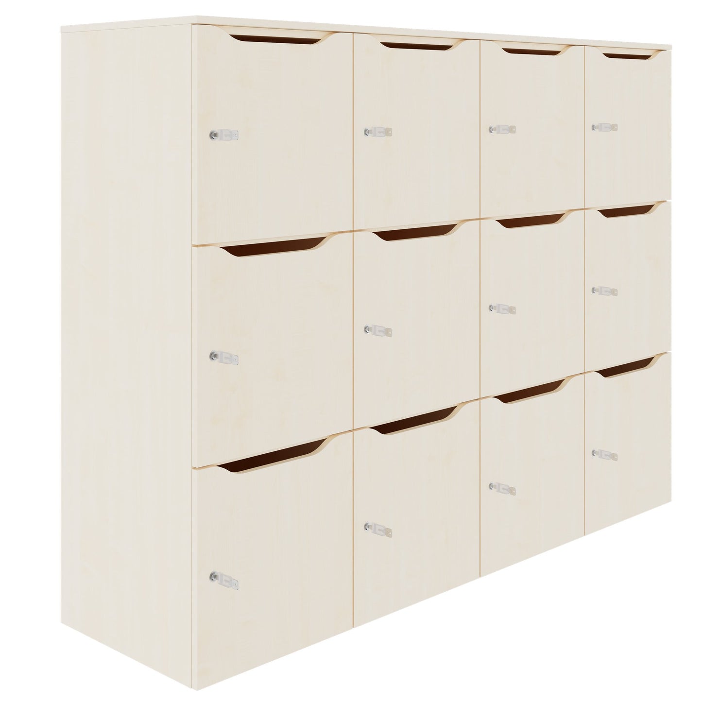 CHOICE Spind | 1804 x 1386 mm, 12 Schließfächer, Ahorn