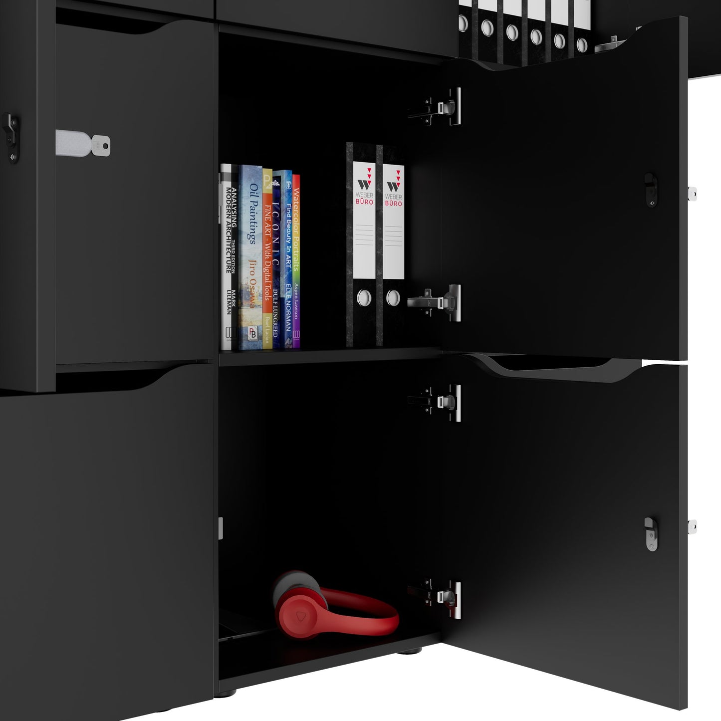 CHOICE Spind | 1804 x 1386 mm, 12 Schliessfächer, Anthrazit