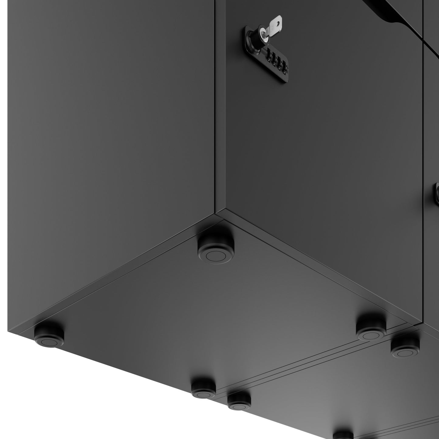 CHOICE Spind | 1804 x 1386 mm, 12 Schliessfächer, Anthrazit