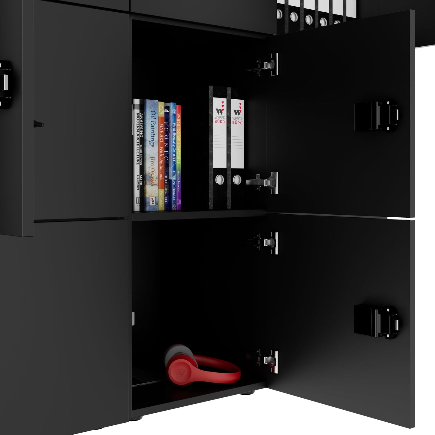 CHOICE Spind | 1804 x 1386 mm, 12 Schliessfächer, Anthrazit