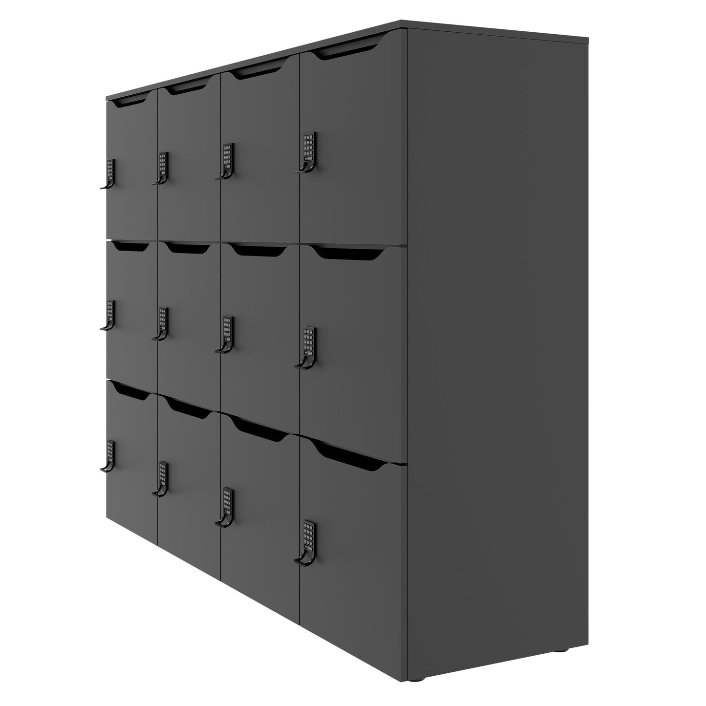 CHOICE Spind | 1804 x 1386 mm, 12 Schliessfächer, Anthrazit