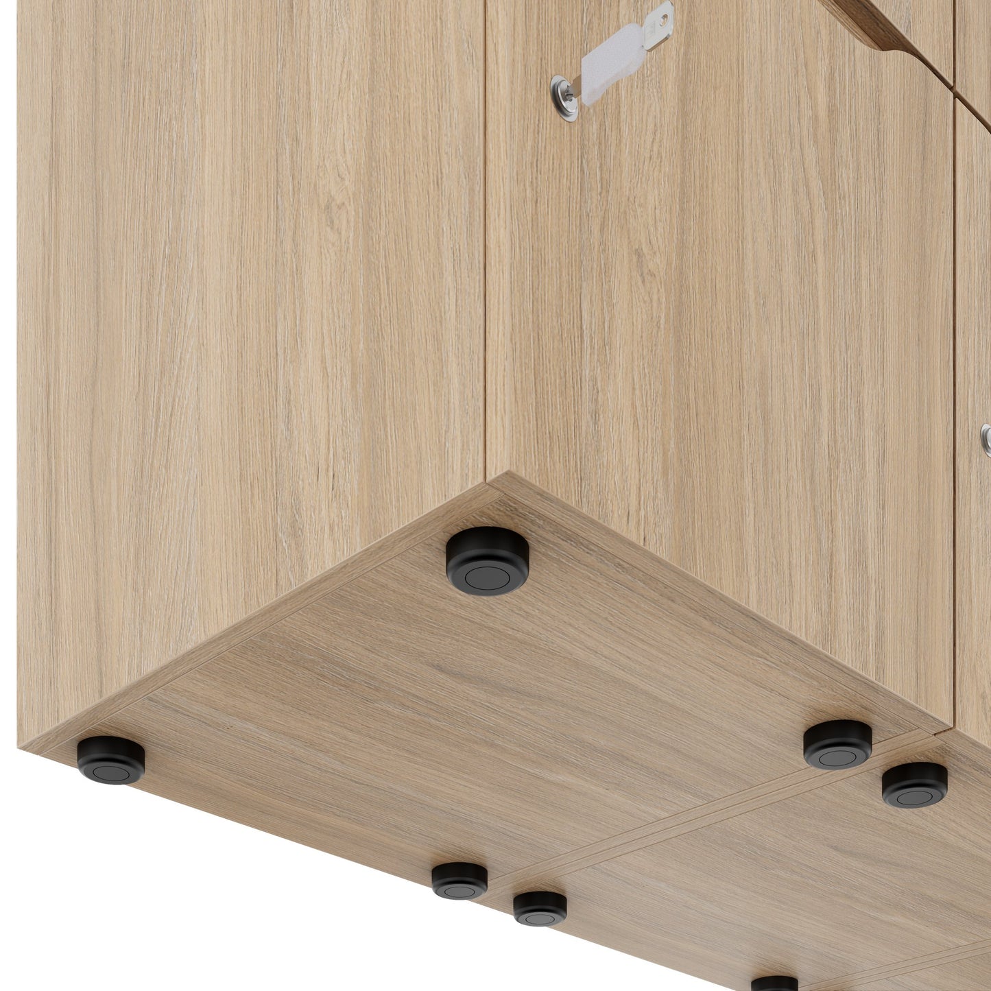 CHOICE Spind | 1804 x 1386 mm, 12 Schliessfächer, Bernsteineiche