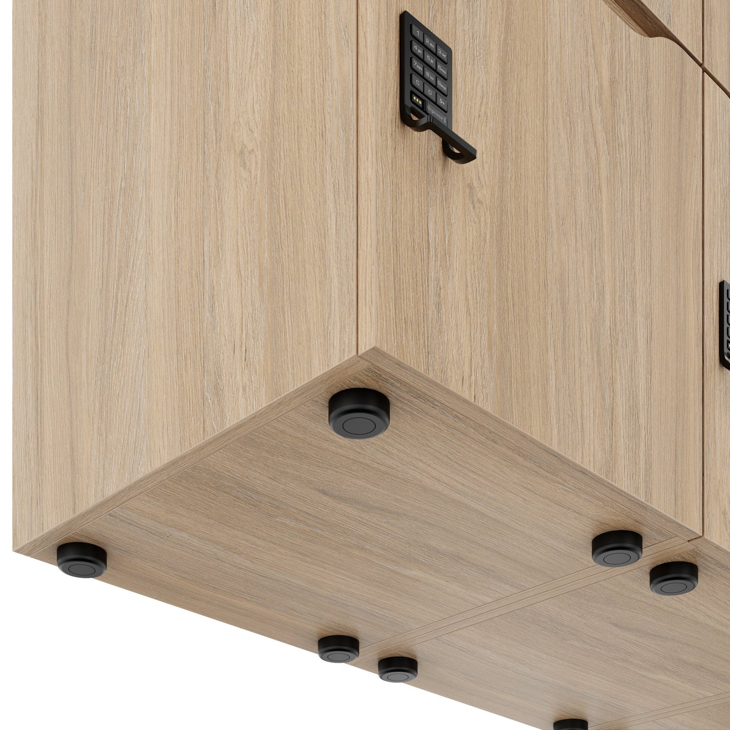 CHOICE Spind | 1804 x 1386 mm, 12 Schliessfächer, Bernsteineiche