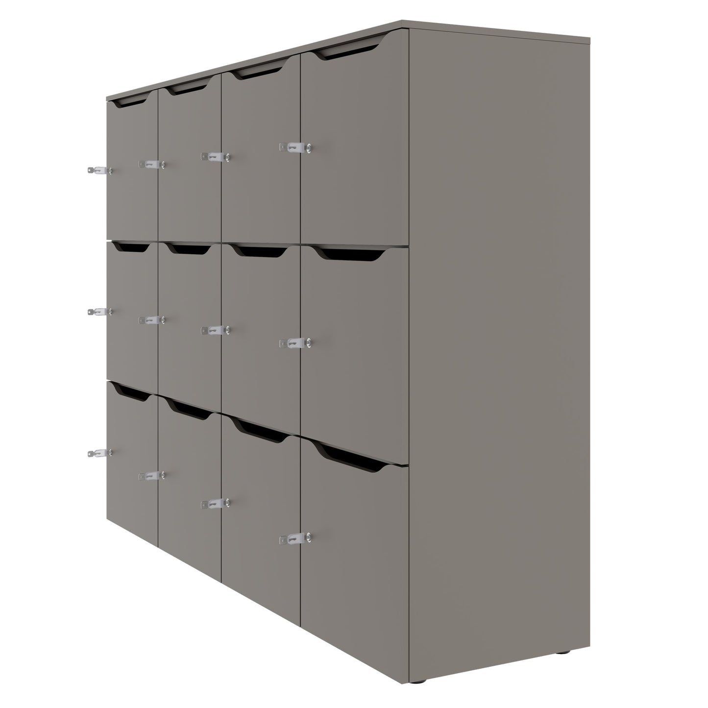 CHOICE Spind | 1804 x 1386 mm, 12 Schließfächer, Cubanitgrau