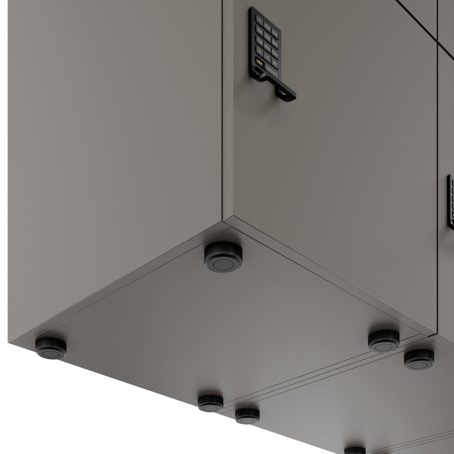 CHOICE Spind | 1804 x 1386 mm, 12 Schließfächer, Cubanitgrau