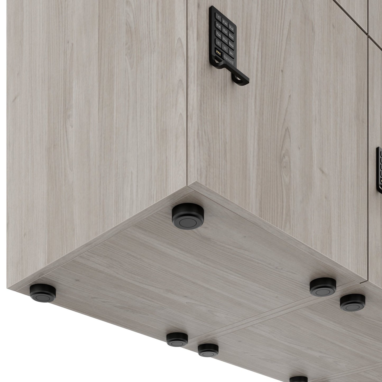 CHOICE Spind | 1804 x 1386 mm, 12 Schließfächer, Nordeiche grau